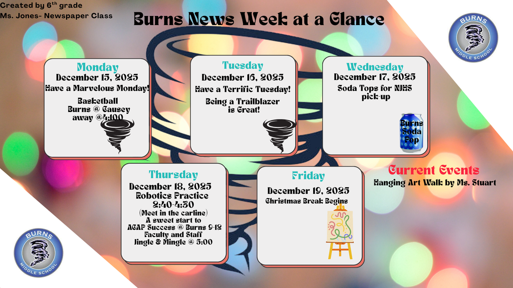 Week at a Glance December 15th-19th
