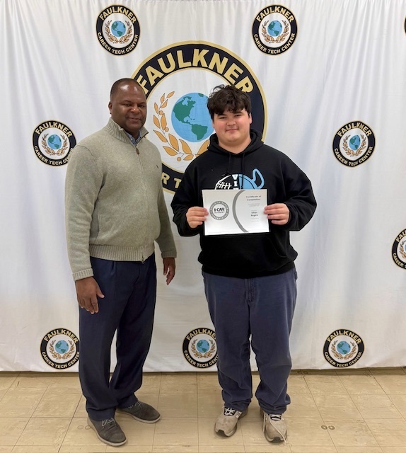 collision repair student and principal