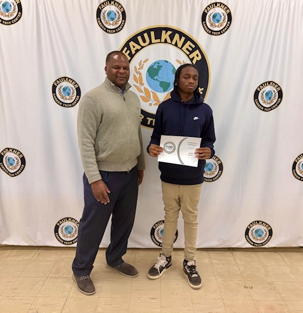 collision repair student and principal