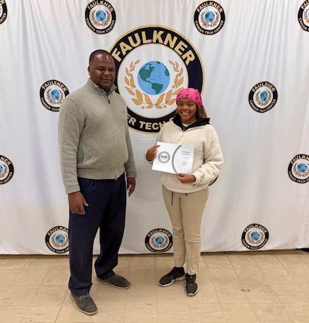 collision repair student and principal