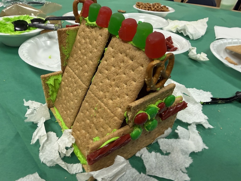 A gingerbread house