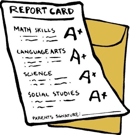 Report Cards will come home with students today, January 12, 2026