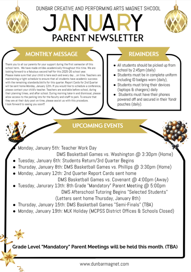January Parent Newsletter