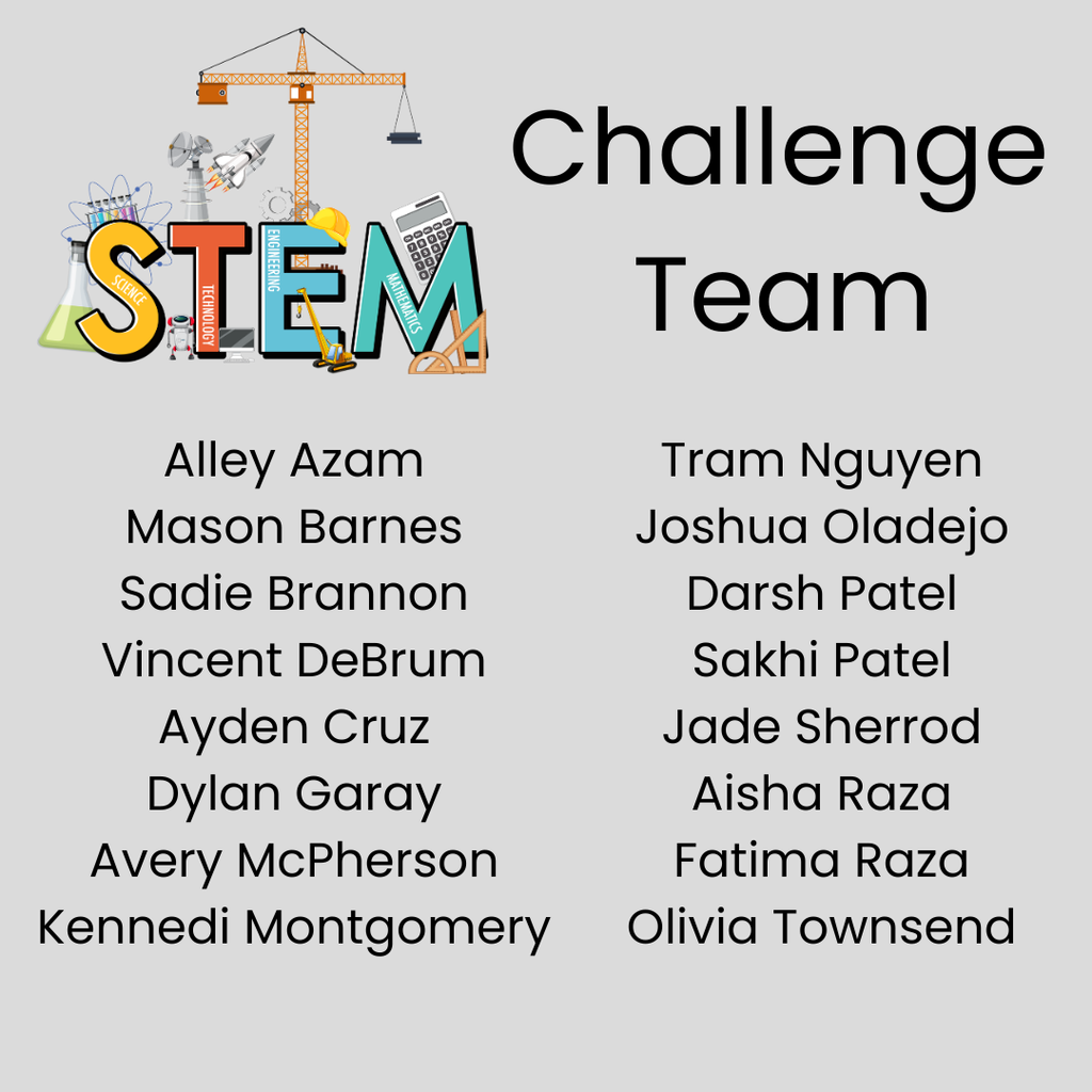 Graphic is a list of team members- all information is listed in the caption