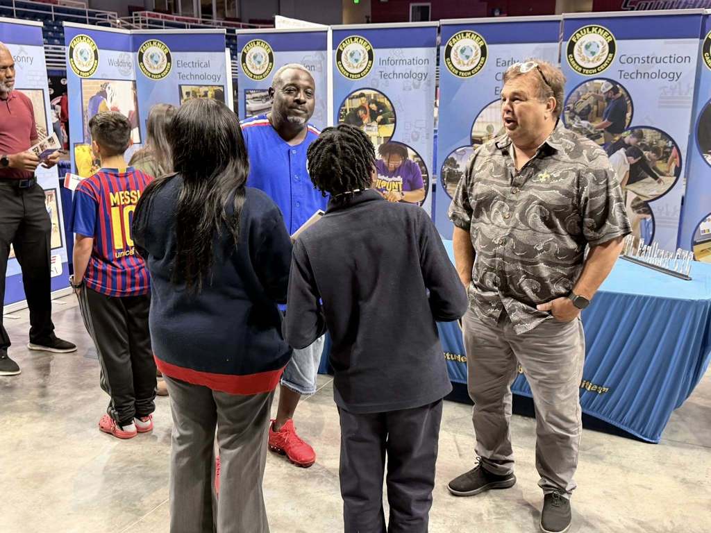 Masonry Instructor (Mr. Scruggs) and Collision Repair Instructor (Mr. Taylor) at Signature Academy Showcase 