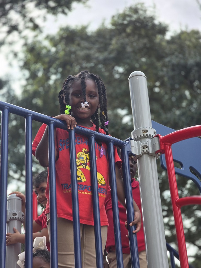 Children playing during P.E. at SWES