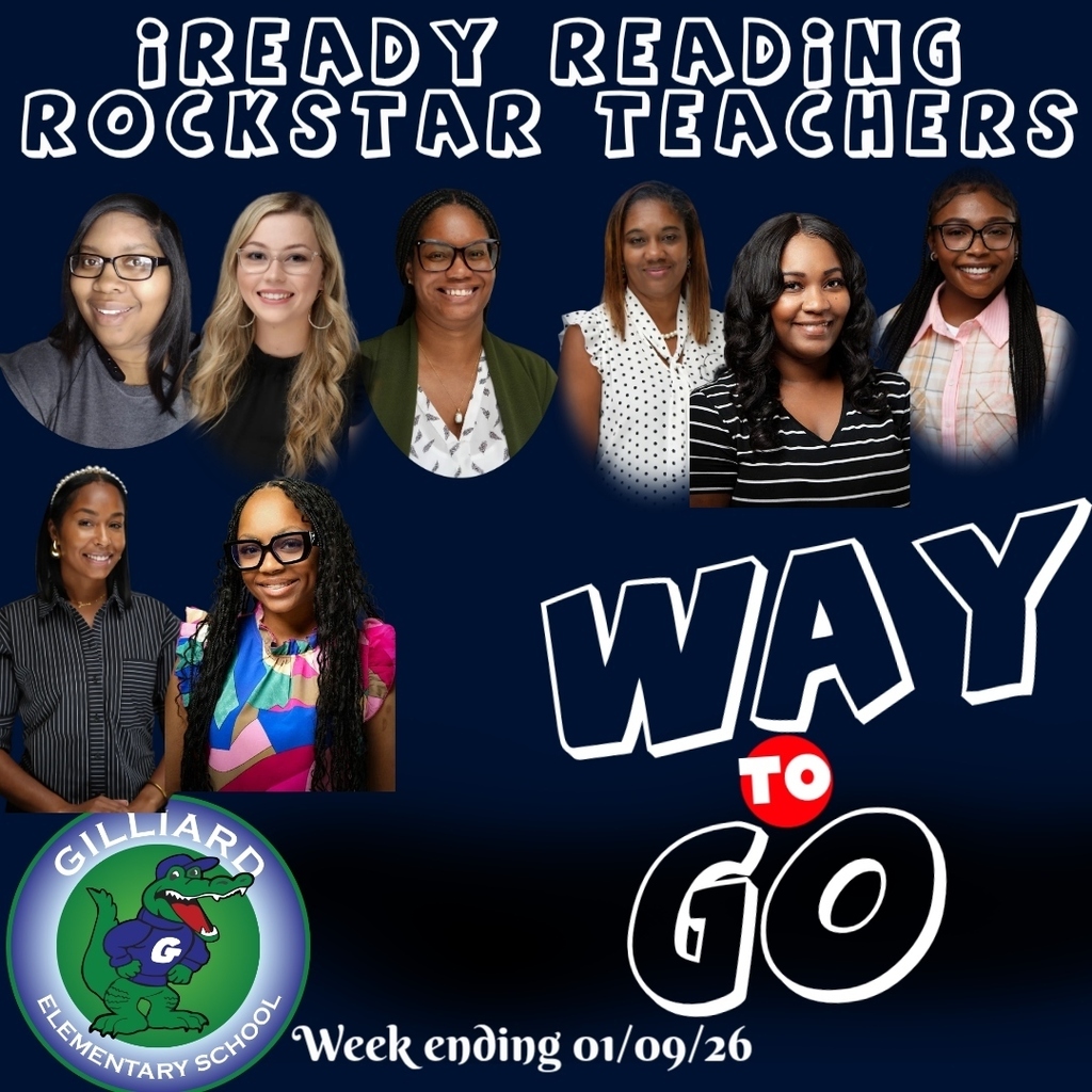 Late Announcement:  Congratulations to our iReady Rockstar Classes for the week ending 1/9/26. These classes maintained an 85% accuracy  in passed lessons in reading and/or math. Way to go!
