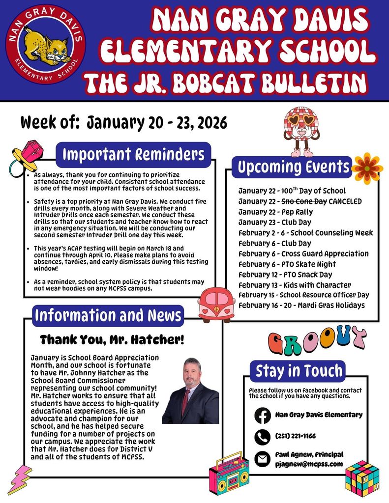 Parent Newsletter 1-20-26