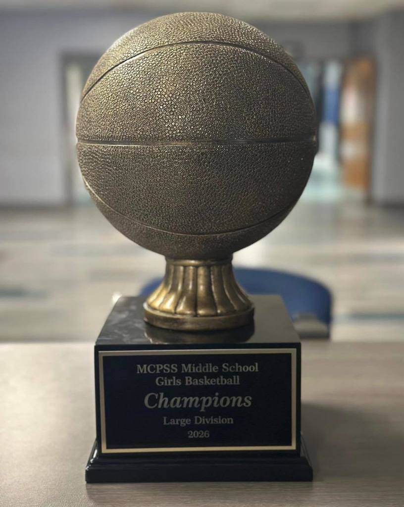 MCPSS 2026 County Basketball Championship Trophy