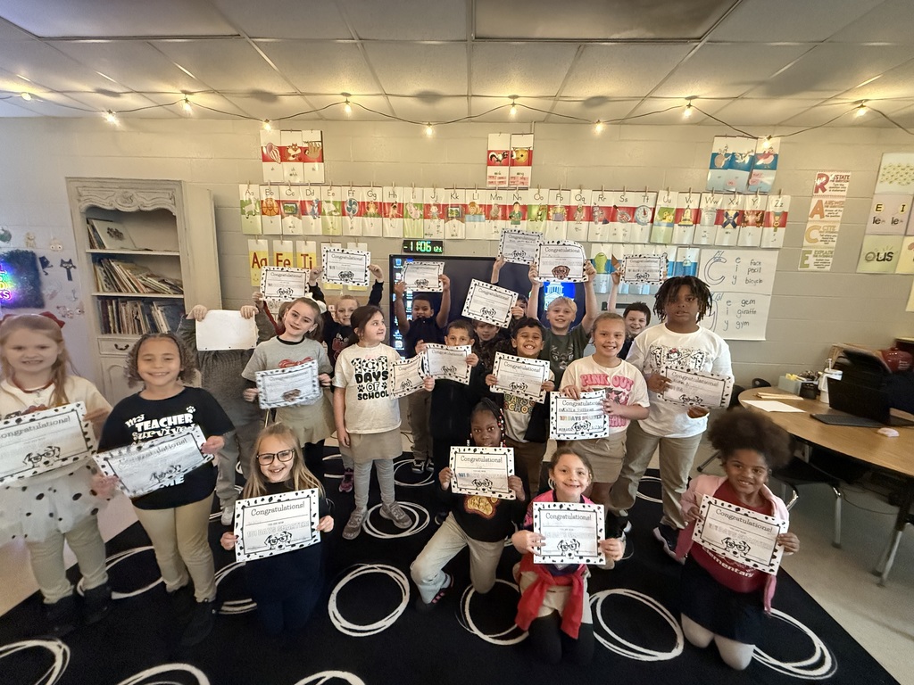 Happy 101st day of school from Ms. Weaver's Class!