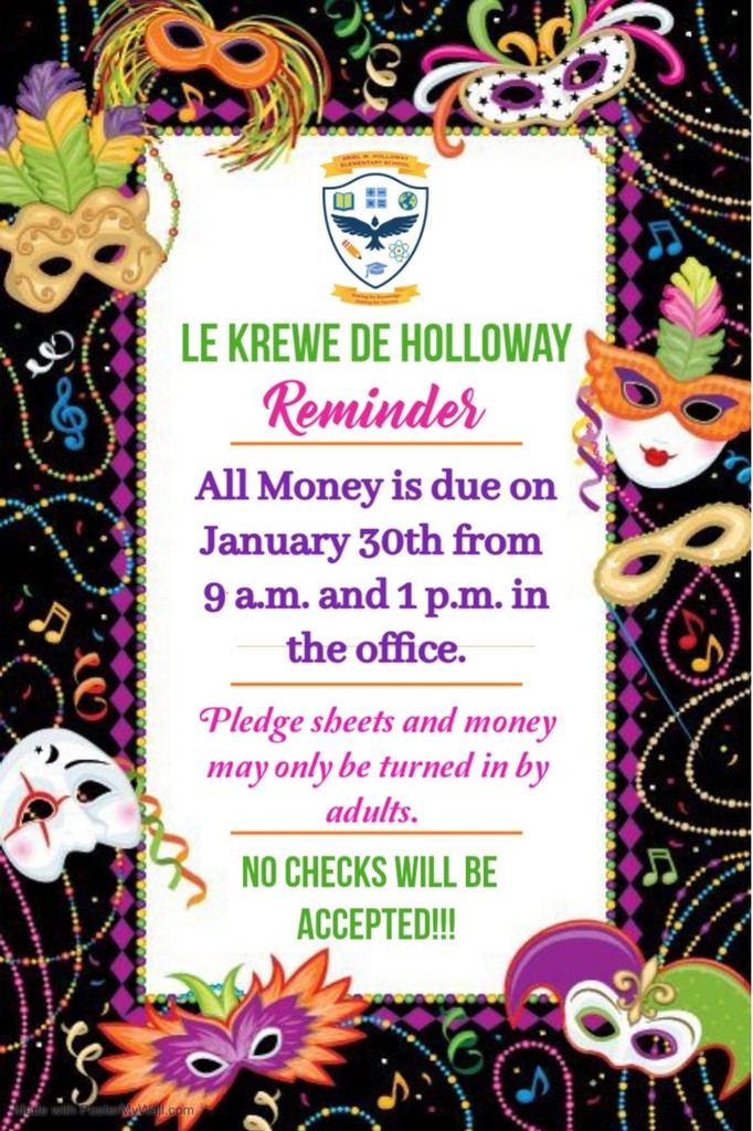 krewe de holloway reminder