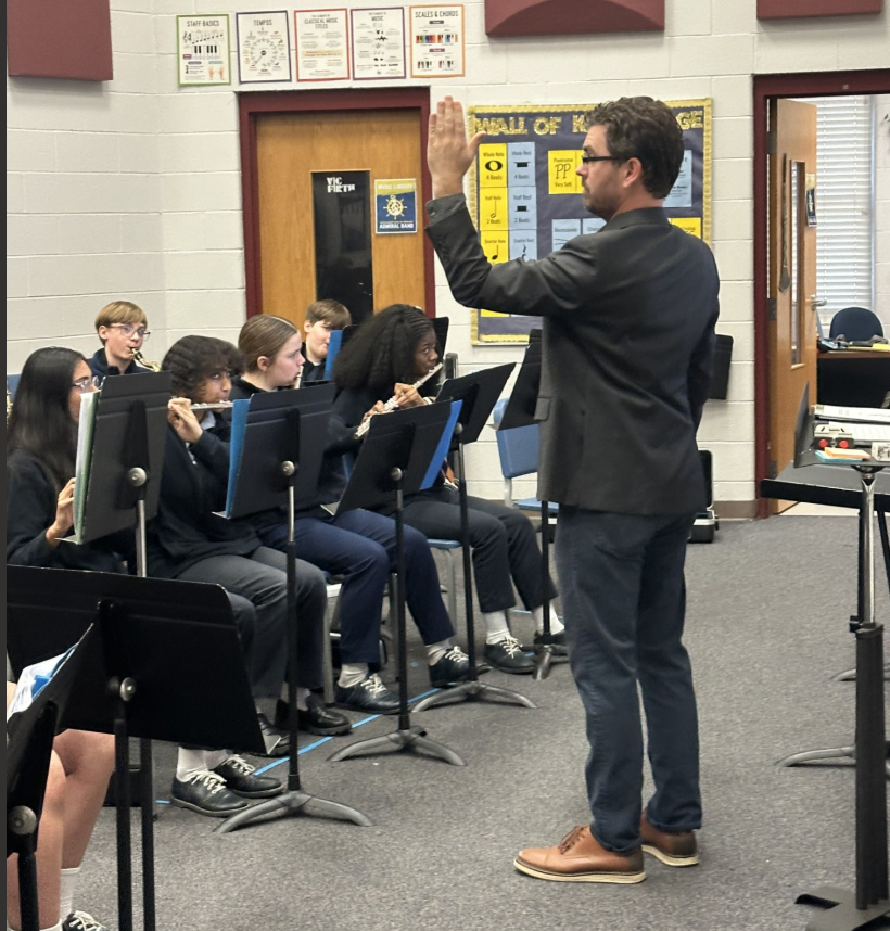 Band students playing 