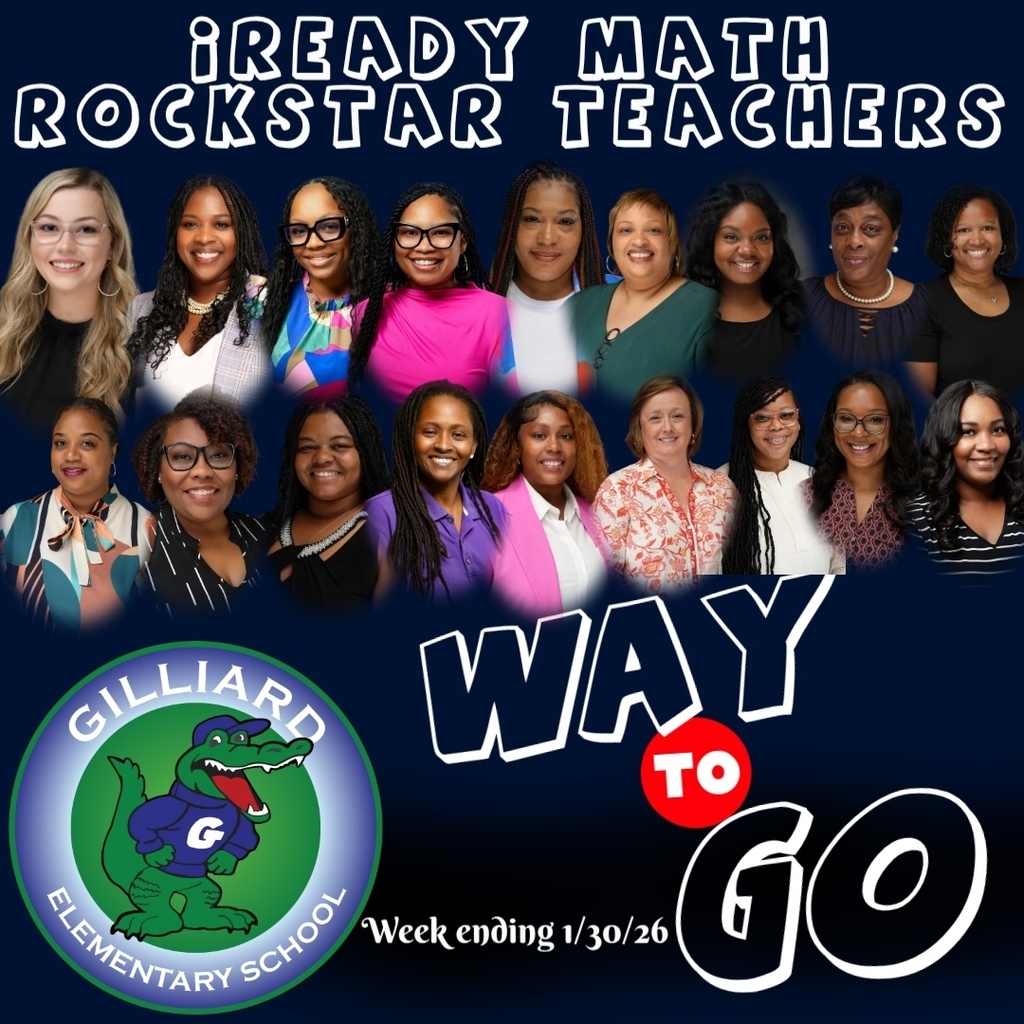 Congratulations to our iReady Rockstar Classes for the week ending 1/30/26. These classes maintained an 85% accuracy in passed lessons in reading and/or math. Way to go!