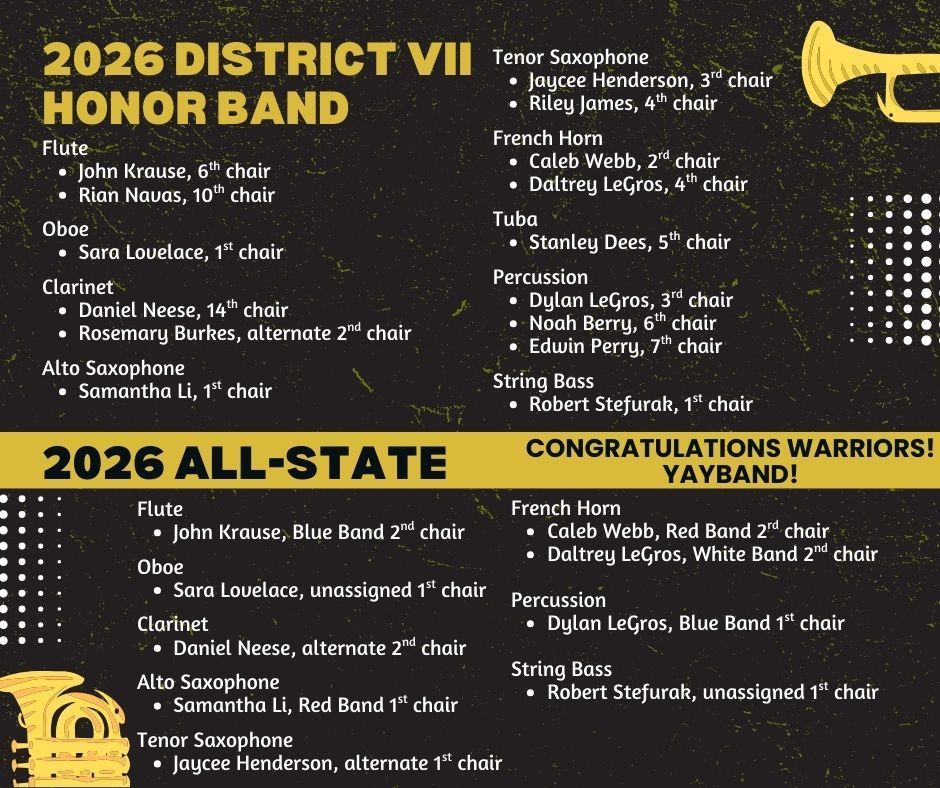 DHS Allstate and District Bands