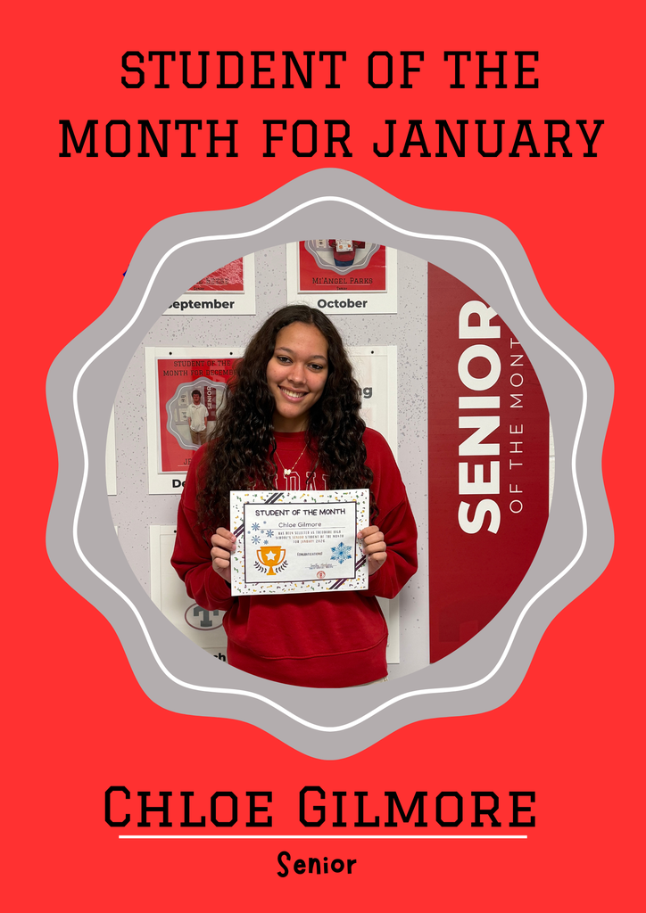 Senior Student of th e Month - Chloe Gilmore