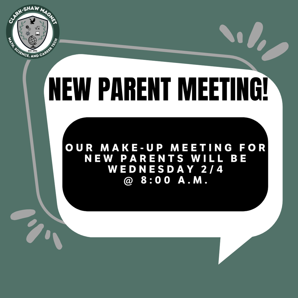 announcement of new parent meeting- all information listed in caption