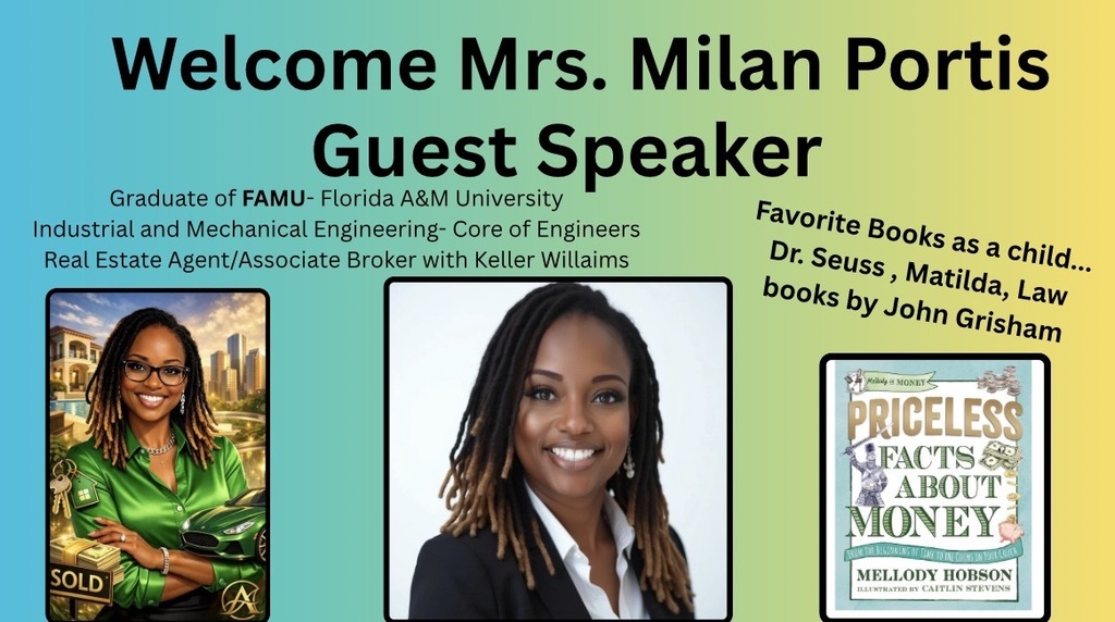 Guest Speaker Mrs. Milan Portis