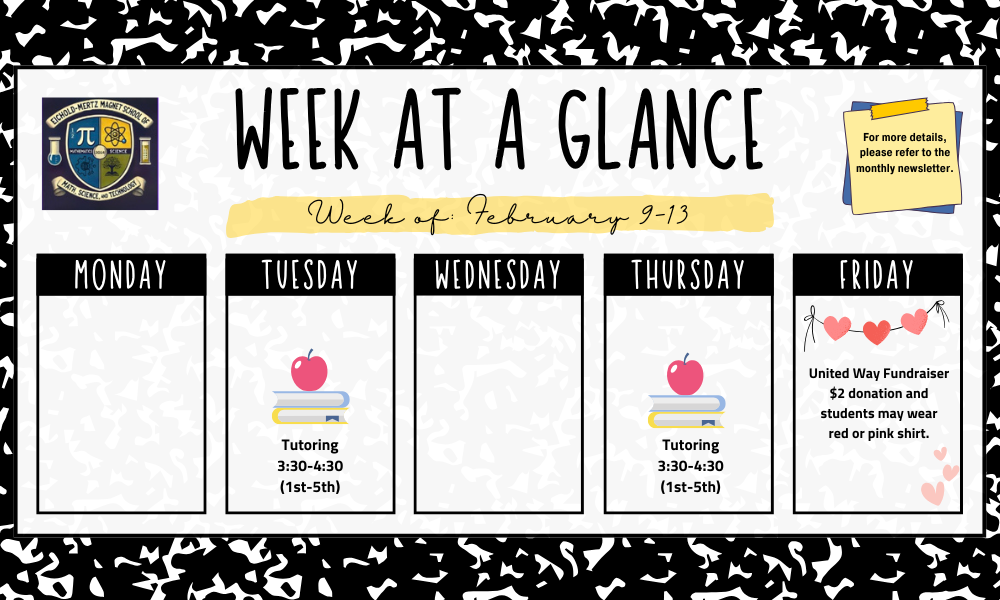 Week At A Glance