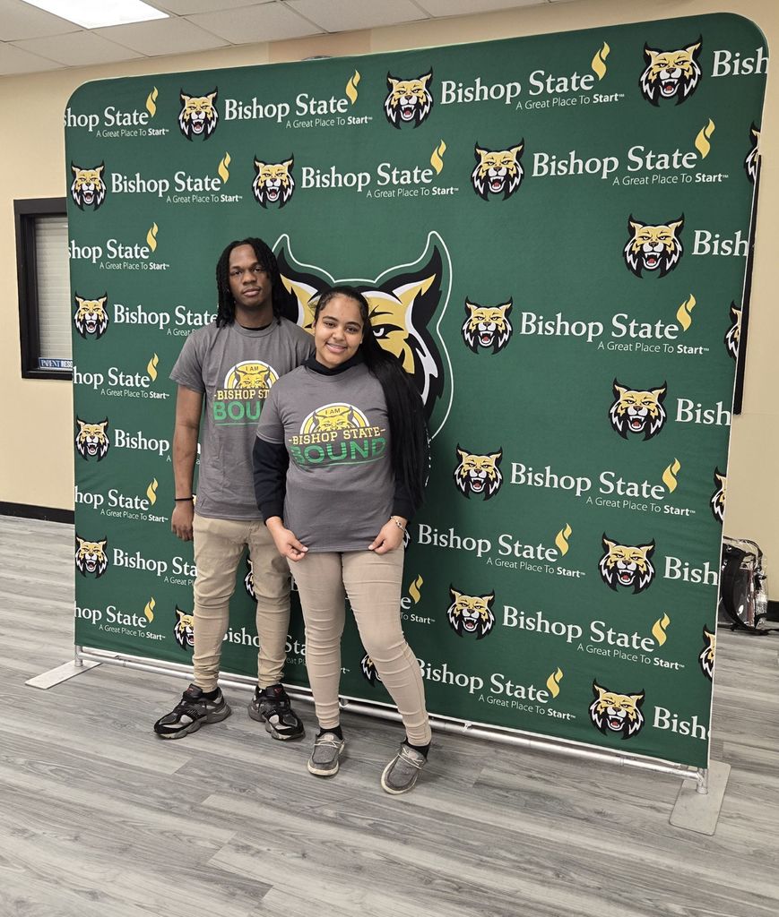 Students Wearing Bishop Shirts