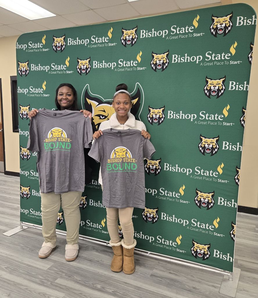 Students Wearing Bishop Shirts