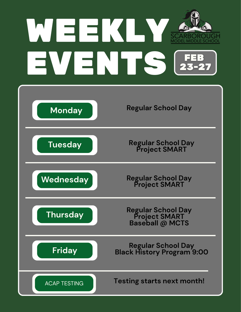 weekly events