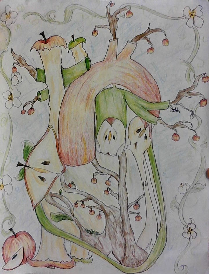 Surrealist Anatomical Heart Artwork