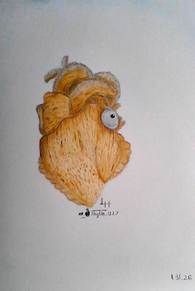 Surrealist Anatomical Heart Artwork