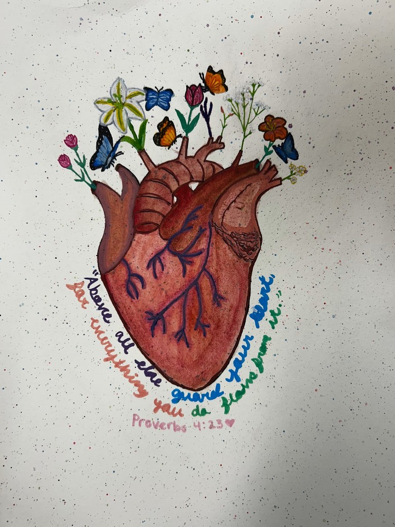 Surrealist Anatomical Heart Artwork