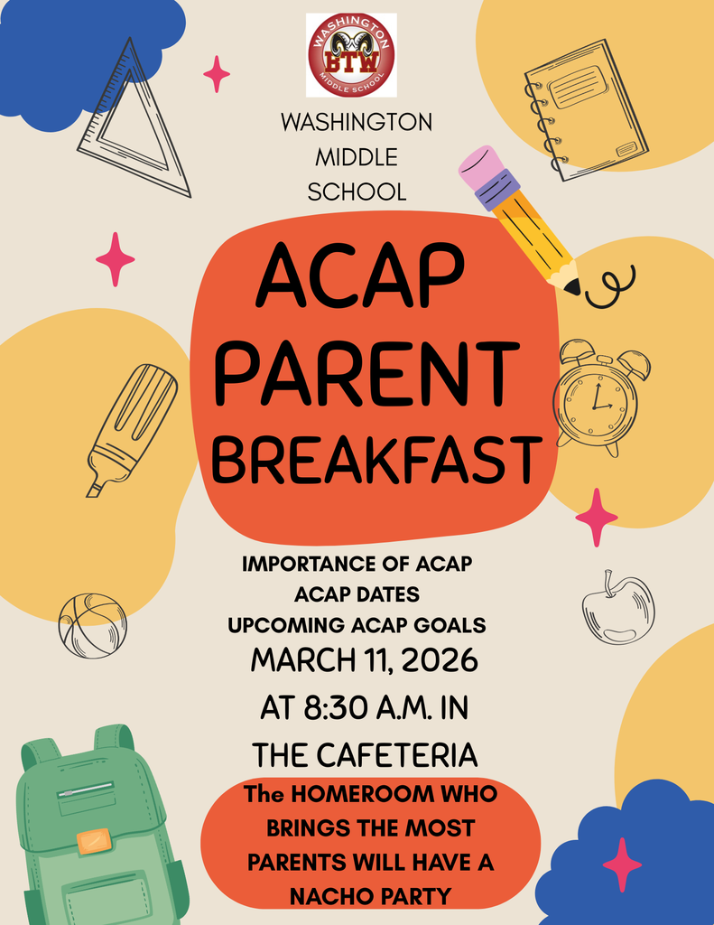 Flyer for BTW ACAP Parent Breakfast on March 11, 2026 at 8:30 AM in the cafeteria