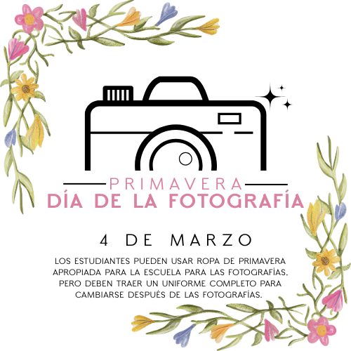 Spring pictures are March 4th