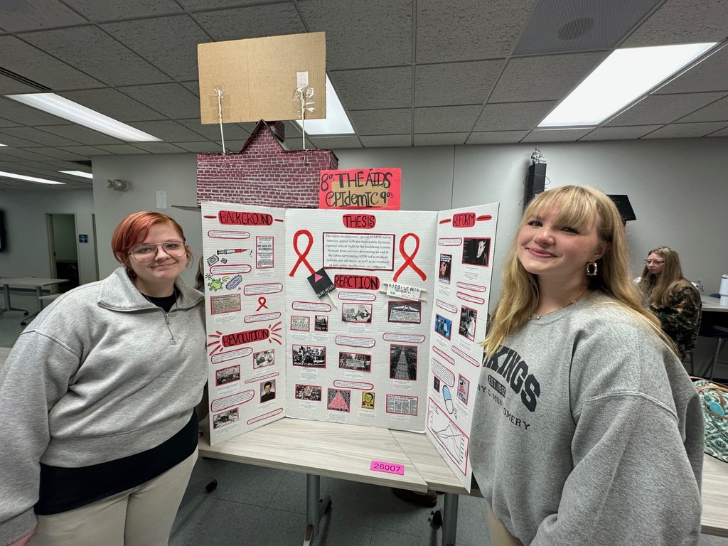2nd Place in Group Exhibits - "The AIDS Epidemic" by Bronwyn Allen and Kaydence Matthews