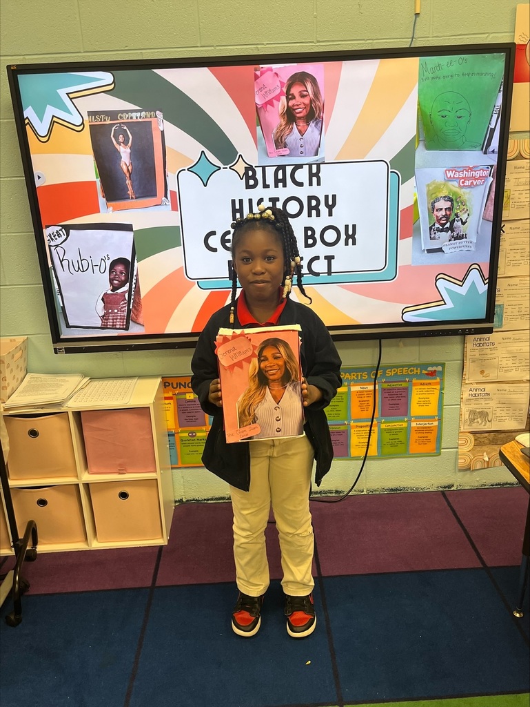 Ms. Withers' class black history cereal box projects