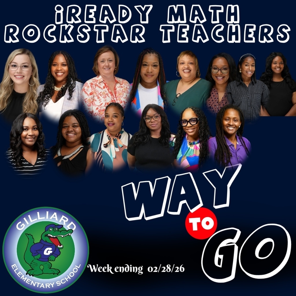 Congratulations to our iReady Rockstar Classes for the week ending 02/28/26. These classes maintained an 85% accuracy in passed lessons in reading and/or math. Way to go!