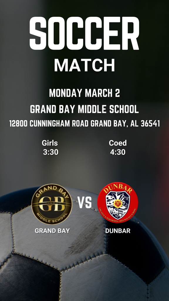 soccer vs Grand Bay graphic