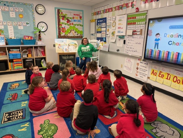 Mrs. Phinney's class with Holly Jolly Snow Cones reader