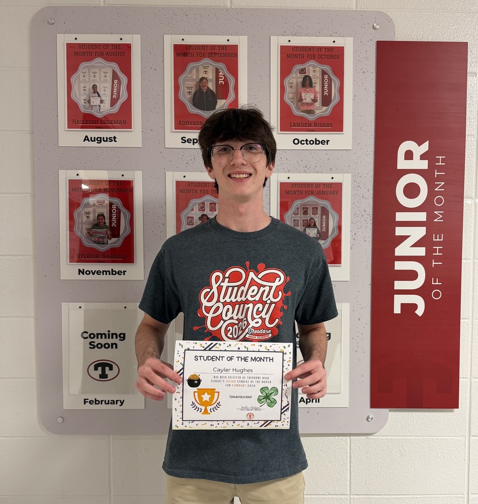 Junior Student of the Month - Cayler Hughes