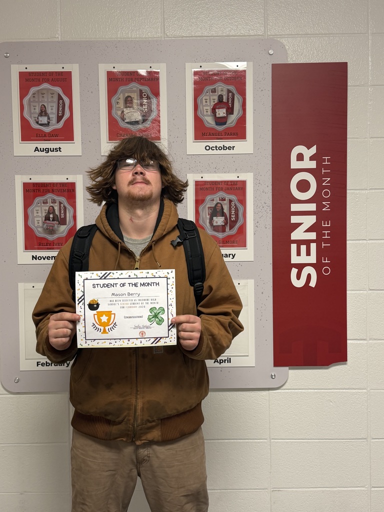 Senior Student of the Month for February - Mason Berry