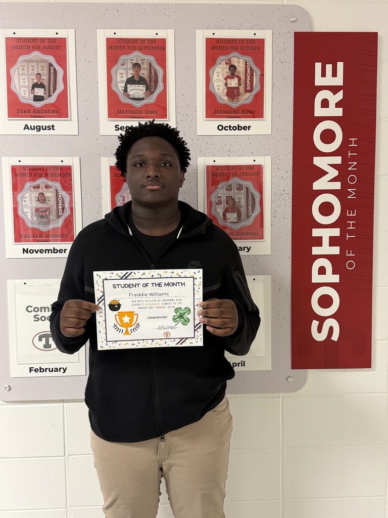 Sophomore Student of the Month - Freddie Williams