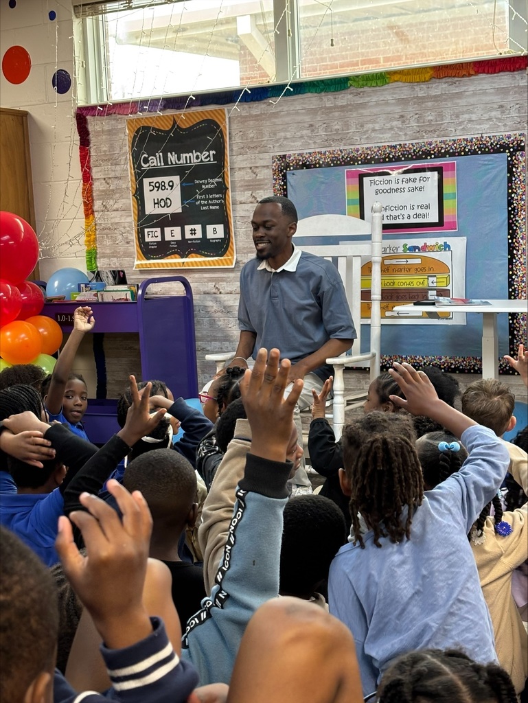 Today we had local author Joseph “Joey” Collins read his book *What It Takes* to our 1st and 2nd grade students. His message reassured our students that they truly have what it takes to become whatever they desire to be in life.