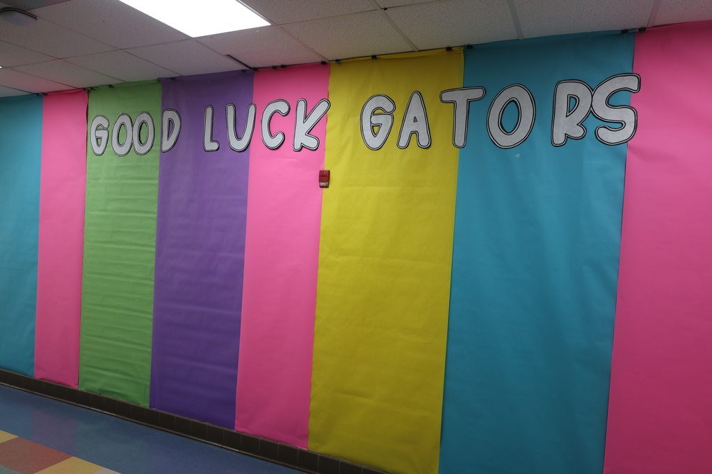 Good Luck Wall for parents to write a letter of encouragement to their students who take the ACAP
