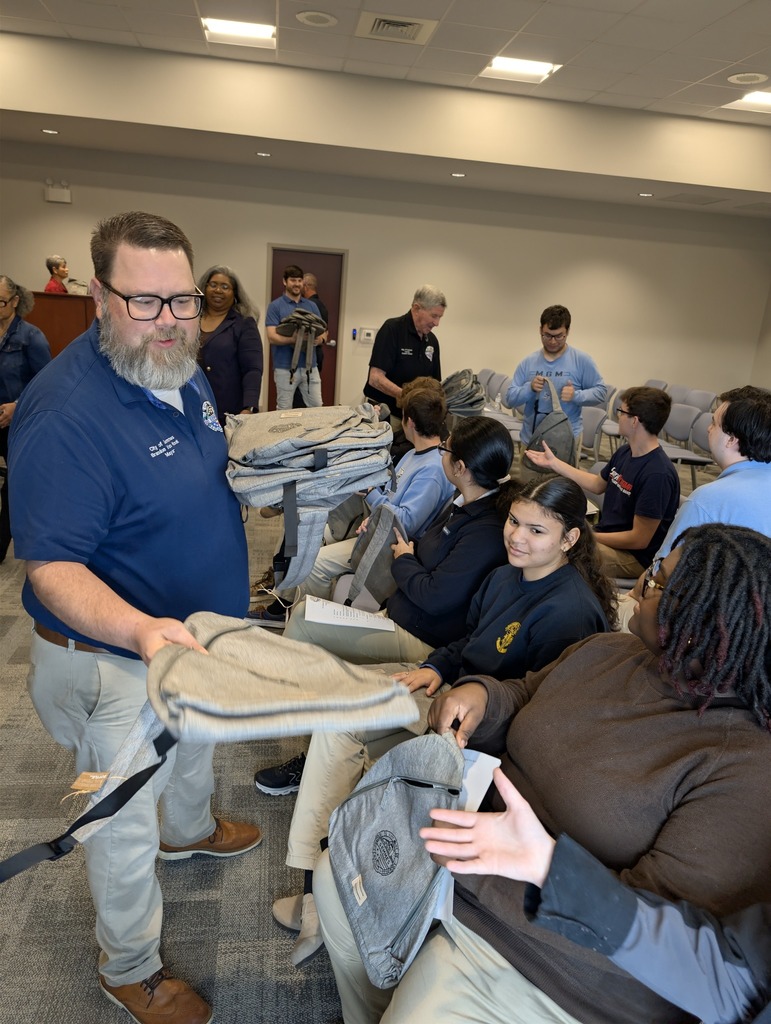 Senior Government students from Mrs. Blair’s classes attending the City of Semmes  City Council meeting.
