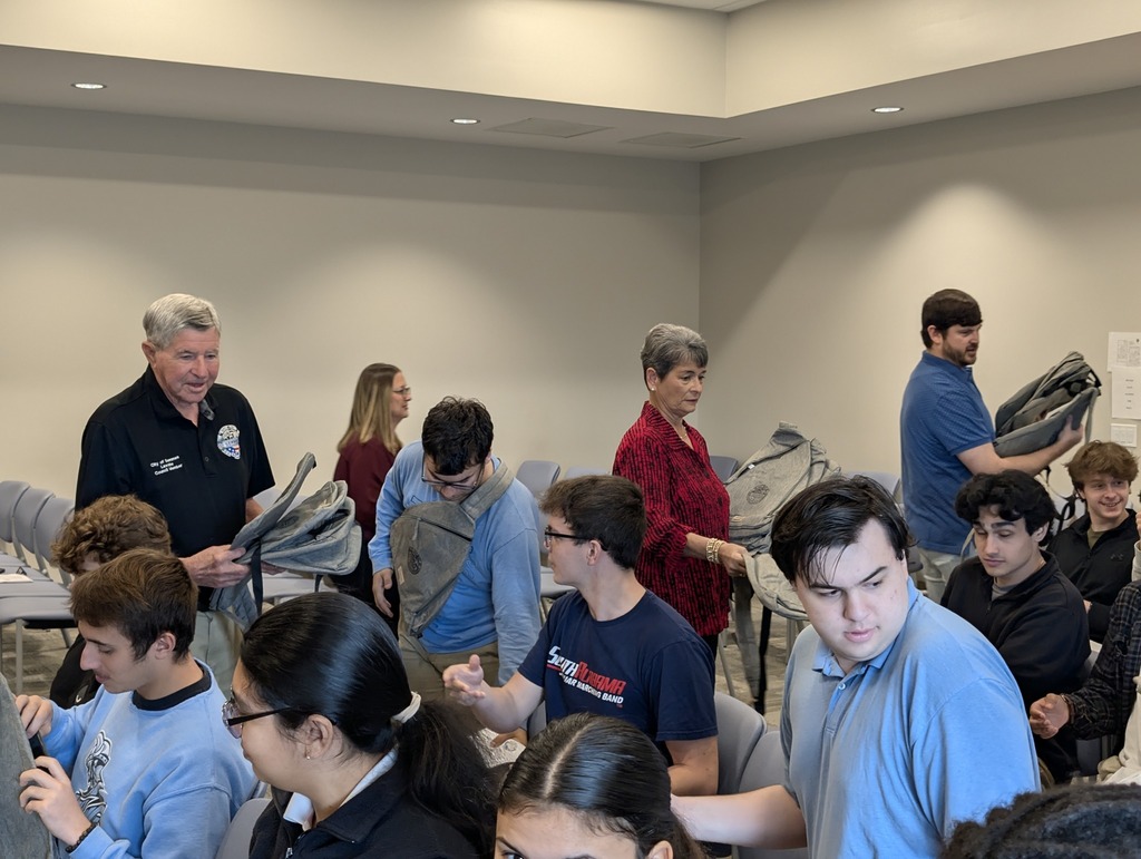 Senior Government students from Mrs. Blair’s classes attending the City of Semmes  City Council meeting.