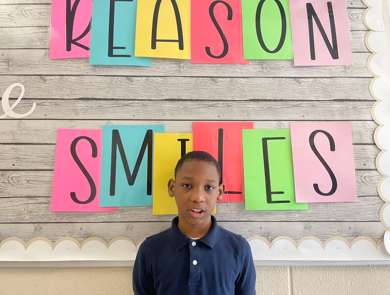 Student of the month Edward