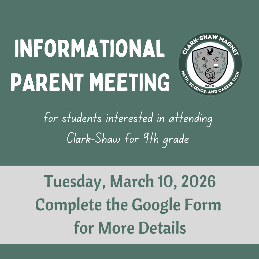 graphic announcing the informational parent meeting- all details included in the caption 