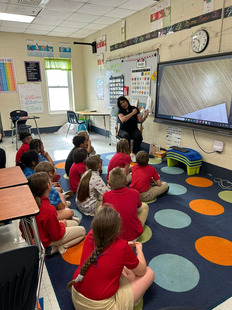 Mrs. White’s class with guest reader