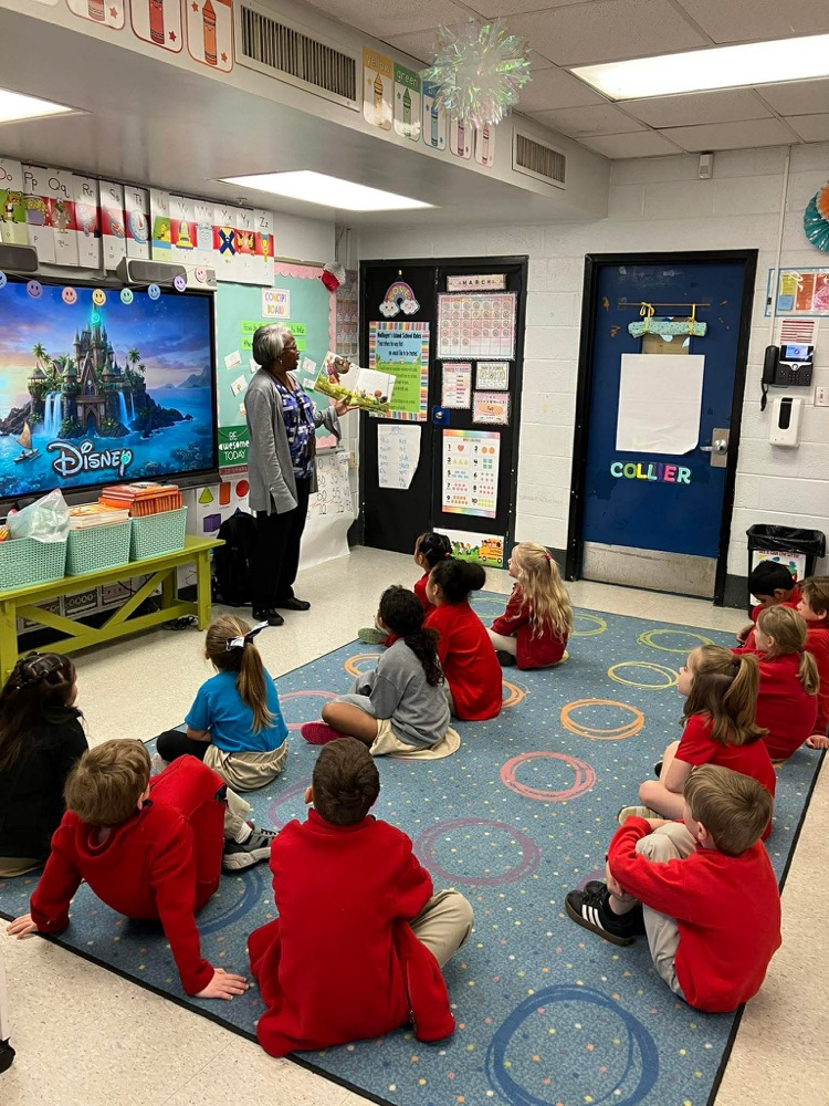 Mrs. Collier’s class with guest reader