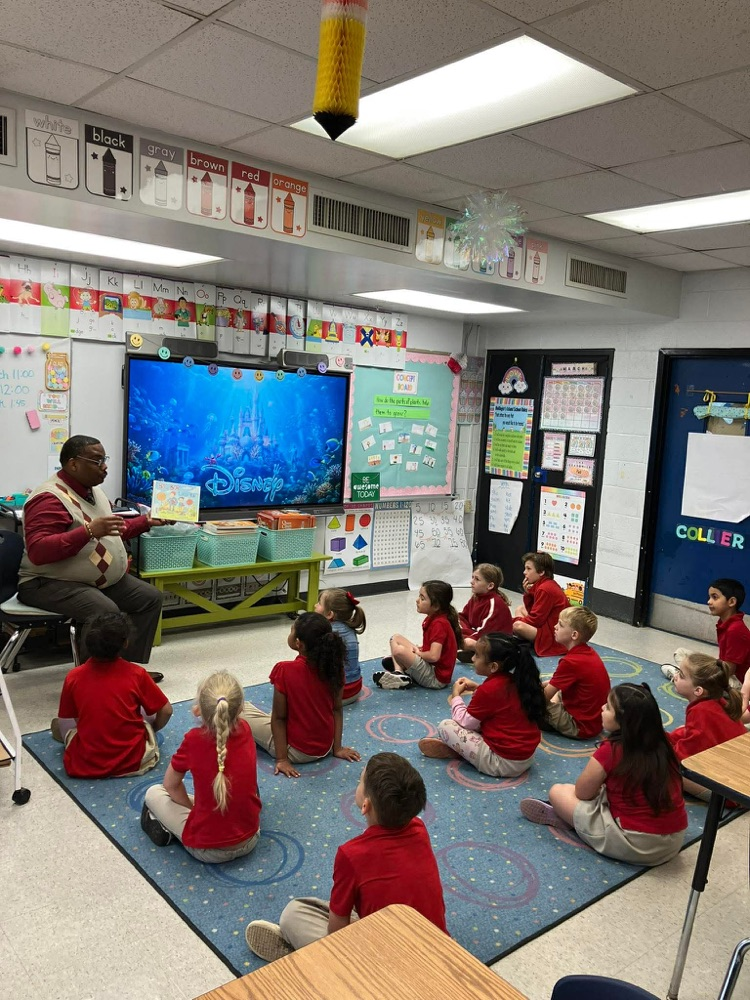 Mrs. Collier’s class with guest reader