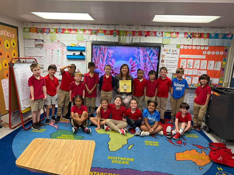 mrs. robinson’s class with guest reader