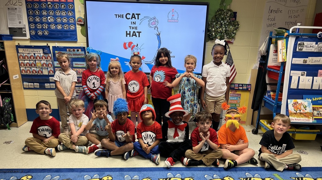 Our Pre-K students had a Seuss-tastic day celebrating Read Across America!