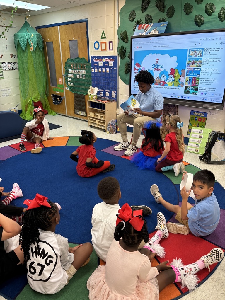 Our Pre-K students had a Seuss-tastic day celebrating Read Across America!